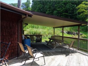 Bubbling Brook Round House deck.